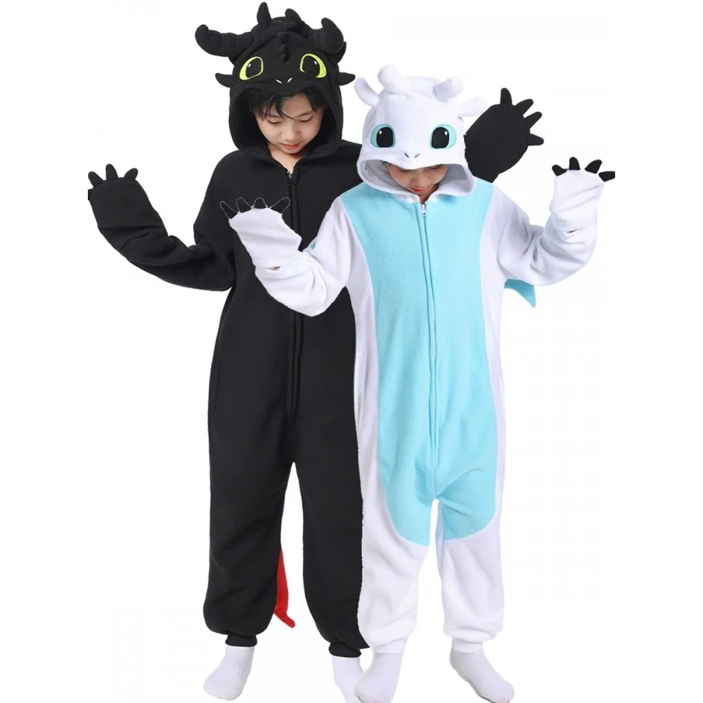 Kigurumi Stram pler Cartoon Tothless Pyjamas für Kinder Erwachsene Frauen Männer Tier Pyjamas Homewear Halloween Cosplay Party Kostüm Image
