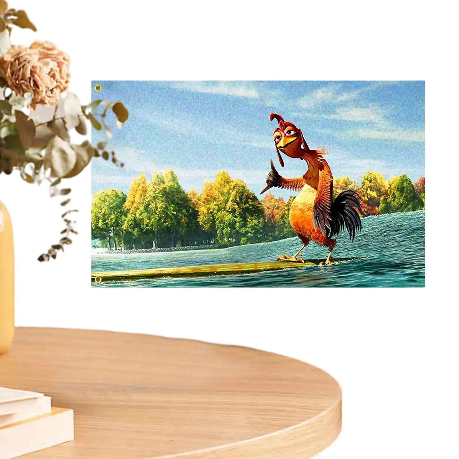 Huhn Joe Flagge Wandbehang Huhn Flagge Wandteppich Wand Garten Flagge Doppelseitige Flagge Wand Kunst Dekor für Garten Wohnzimmer