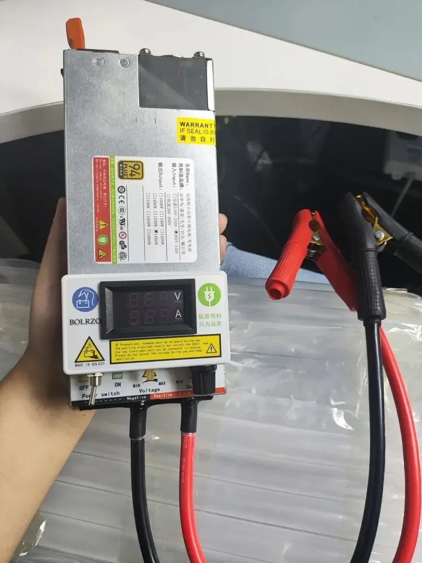 Dreistufiges Ladegerät, 100 A 120 A, Netzteil für Autoprogrammierung, Netzteil zur Audioanpassung, hohe Leistung, Aufladen von Wohnmobilen. Image