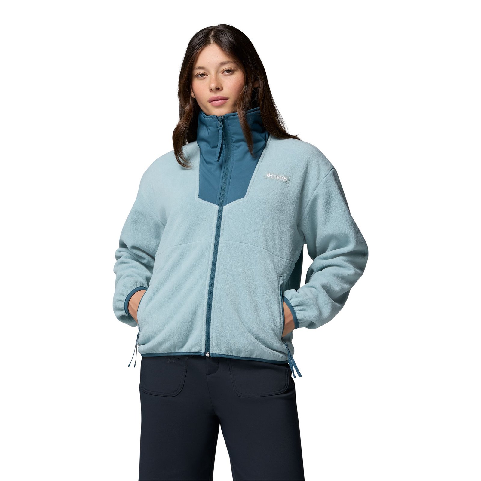 Columbia Women's Sequoia Grove Full-Zip Fleece (Size 2X) Crushed Blue, Fleece,Polyester