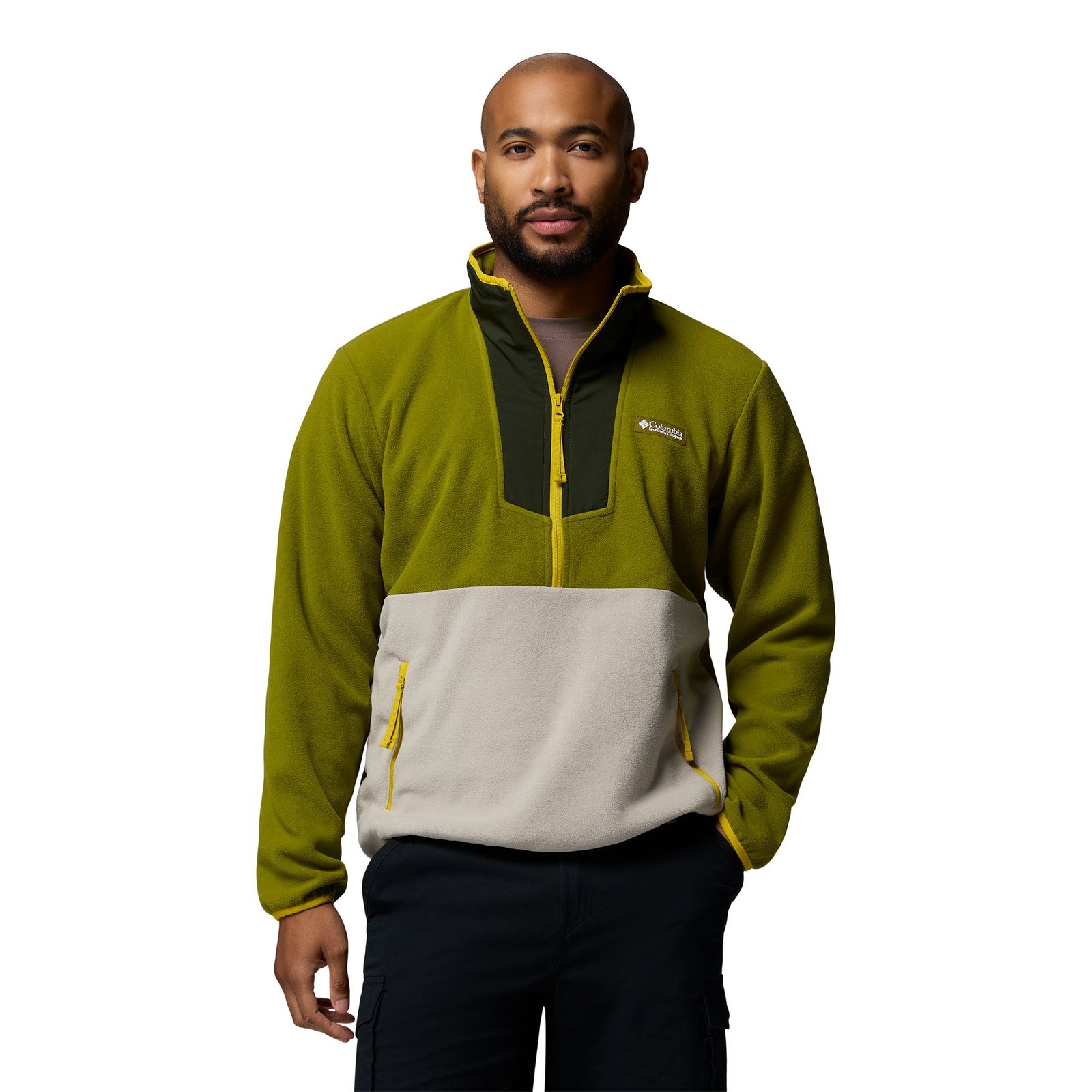 Columbia Men's Sequoia Grove Half-Zip Fleece (Size 2XT) Mossy Green, Fleece,Polyester