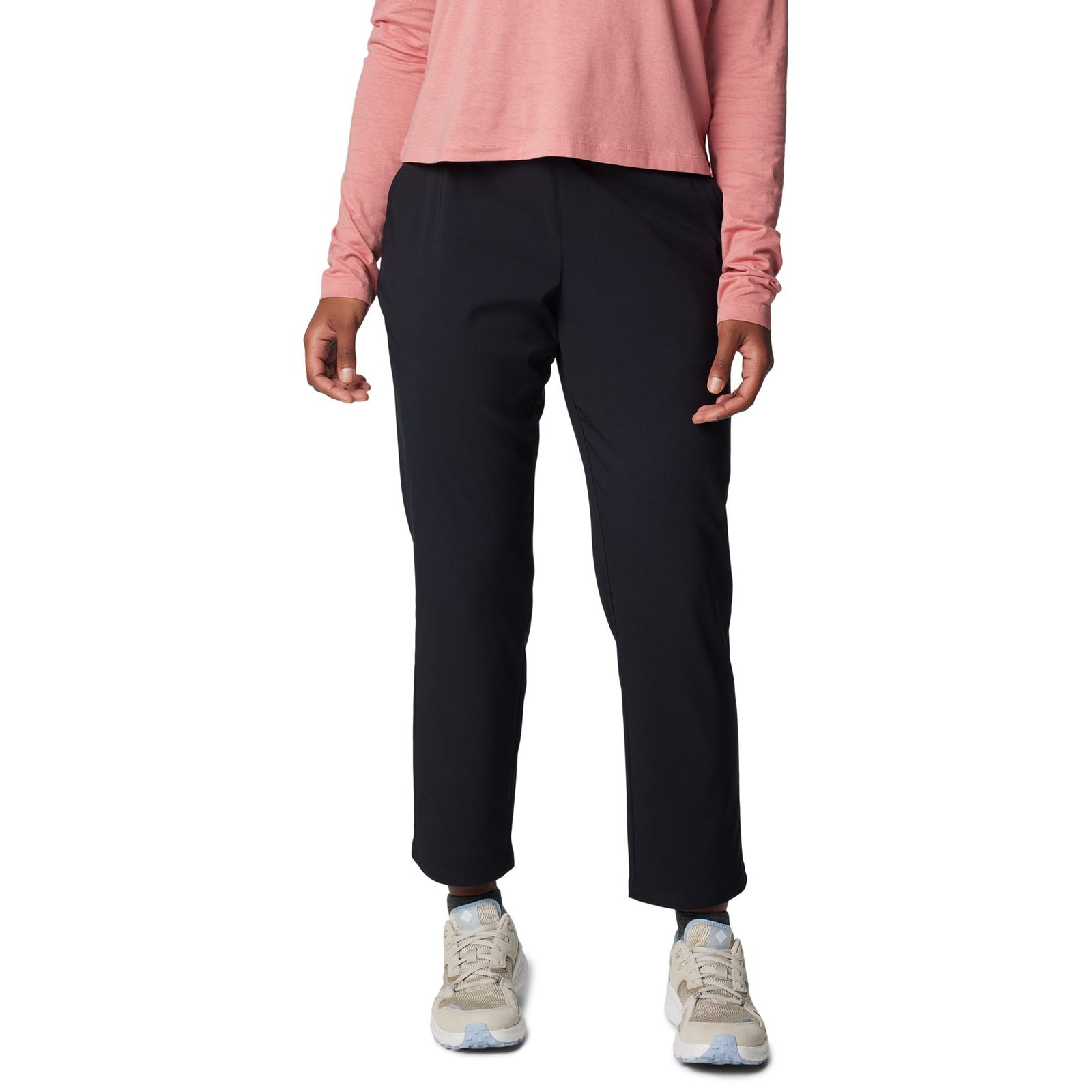 Columbia Women's All Seasons Pull-On Pant (Size 1X-Short) Black, Polyester