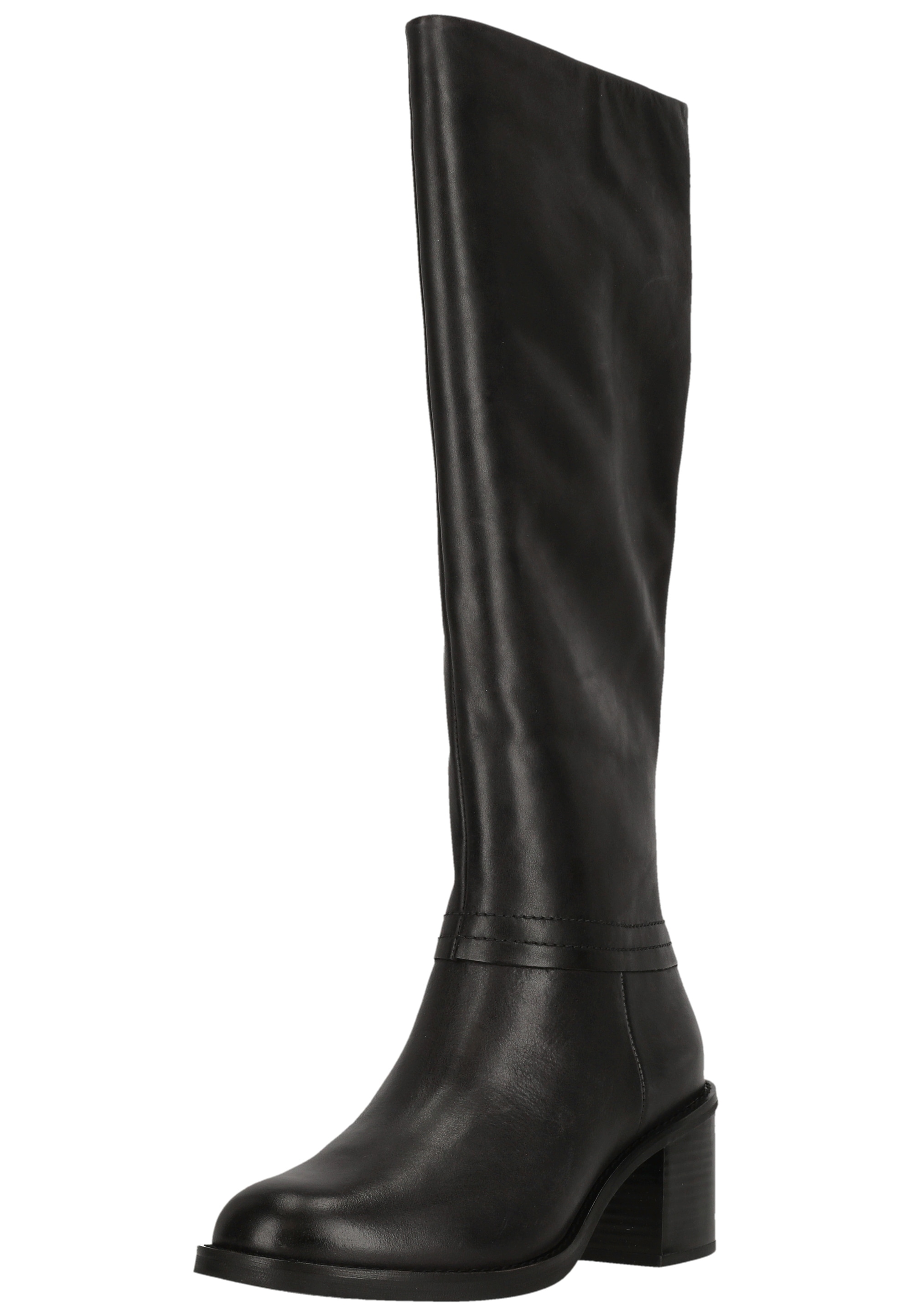 Stiefel CLARKS "Chamberly High", Damen, Gr. 38, schwarz, Leder, Schuhe Stiefel, für elegante Alltags- und Abendlooks