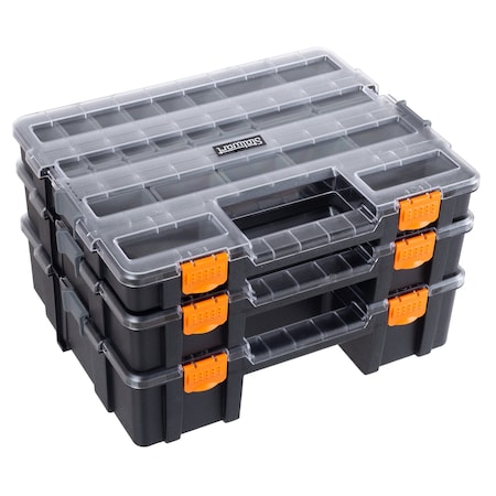 STALWART 75-TSBS-G-2016 Tool Box Organizer - 3-in-1 Parts Organizer with 52