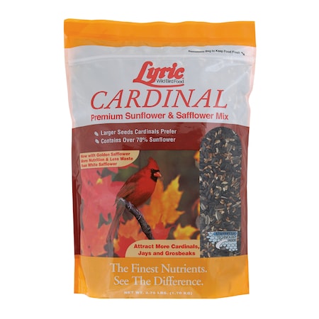 LYRIC 26-19065 Lyric Cardinal Sunflower Seeds Wild Bird Food 3.75 lb