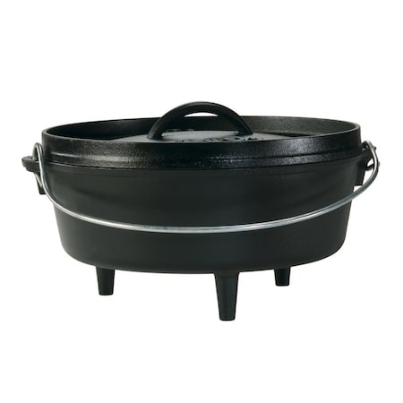 LODGE L10CO3 Lodge Cast Iron Dutch Oven 10 in. 4 qt Black