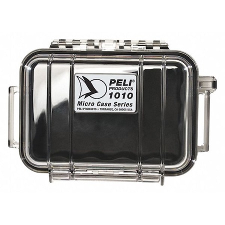 PELICAN 1010 Black Micro Case, 5.88"L x 4.06"W x 2.12"D