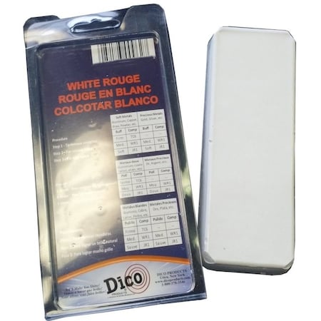 DICO 7100960 Buffing Compound, 12 in Thick, White Rouge, White