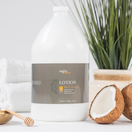 ZOGICS OLHC128-Single Organics Lotion, Honey Coconut, 1 gallon