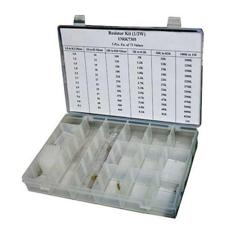 RSR ELECTRONICS RK7305 RK7305 10.75"L x 7.375"W x 1.75"H Resistor Kit