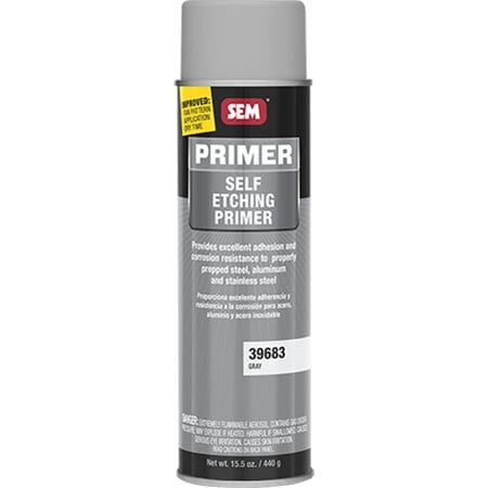 SEM PRODUCTS SE39683 Primer Self-Etching . Gray, 15.5 Oz, Aerosol