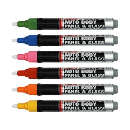MIGHTY MARKER 60343 FM-43 Mighty Marker, Flomaster Autobody & Glass, Yellow,