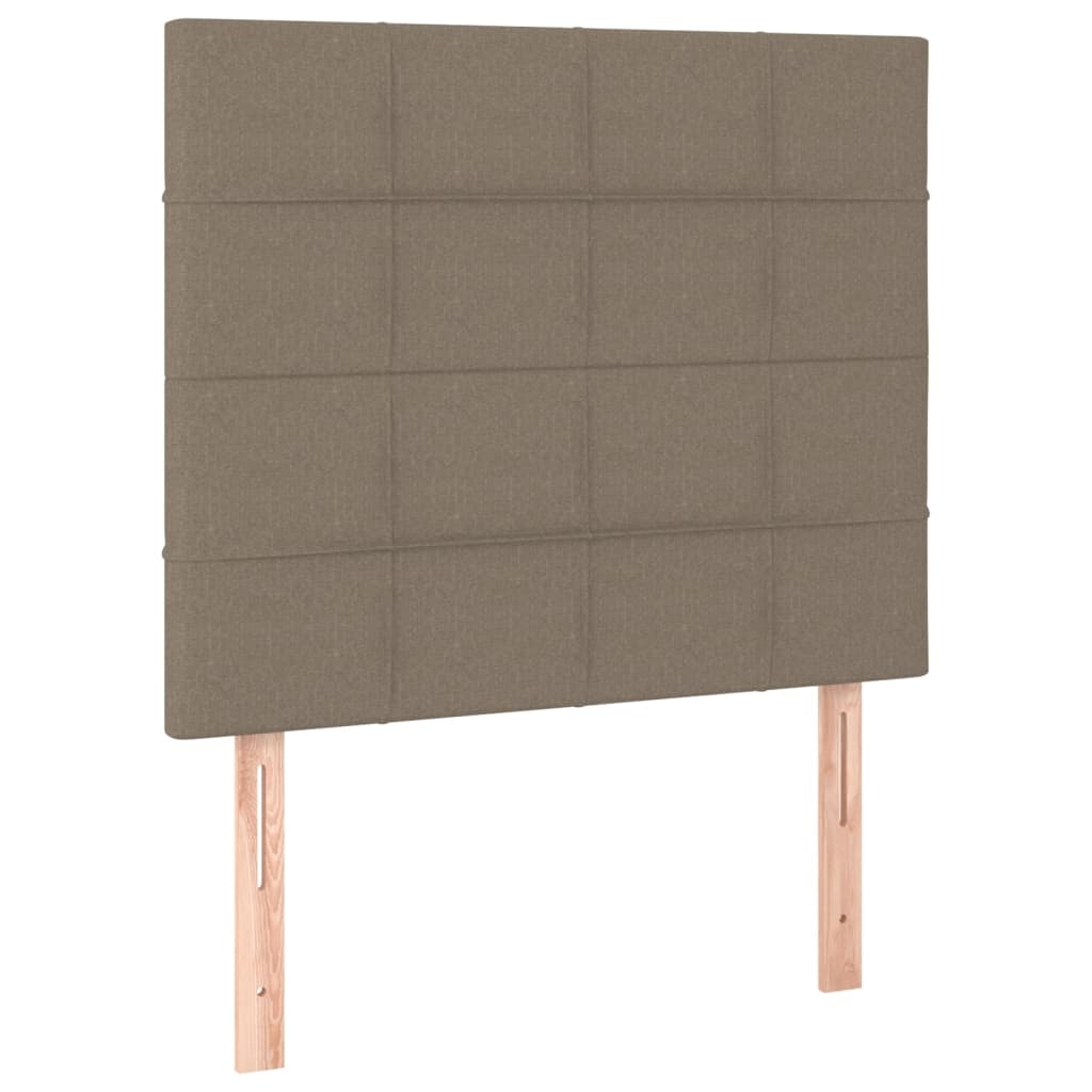 vidaXL Kopfteil Taupe 80x5x118/128 cm Stoff Image