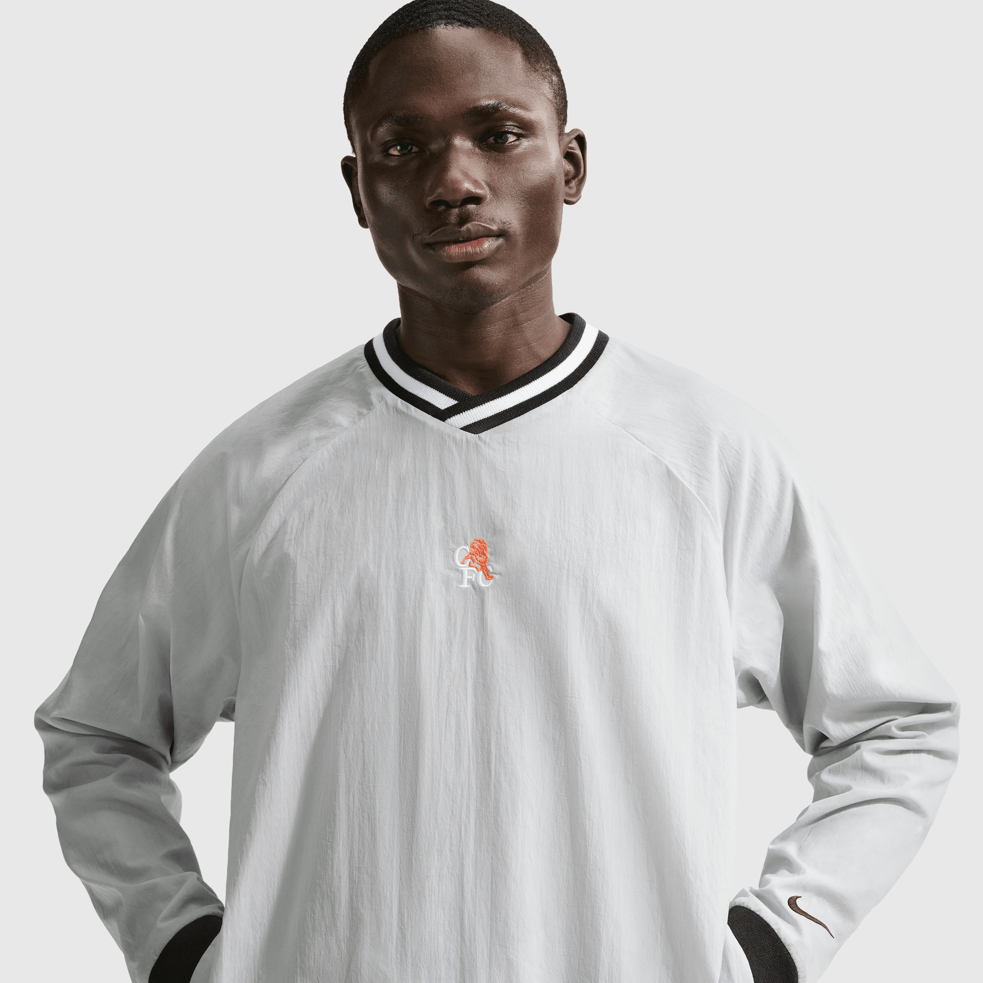 Chelsea Nike Academy Shell-Oberteil – Grau Image