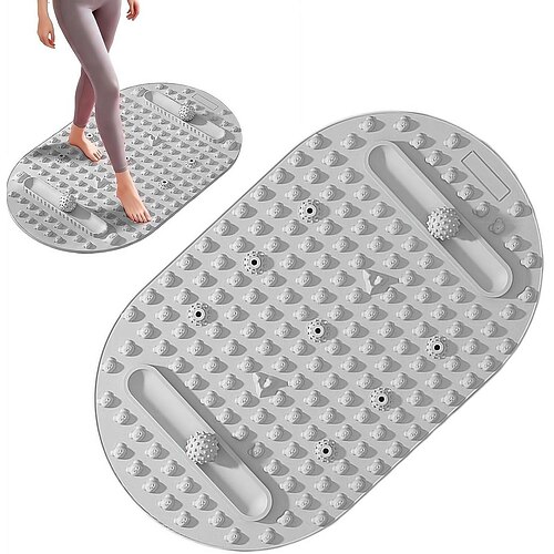 Tapis de massage des pieds en silicone, coussin de relaxation double face, planche de relaxation portable, tapis de massage anti-stress au sol, tapis de massage des pieds extra large avec points