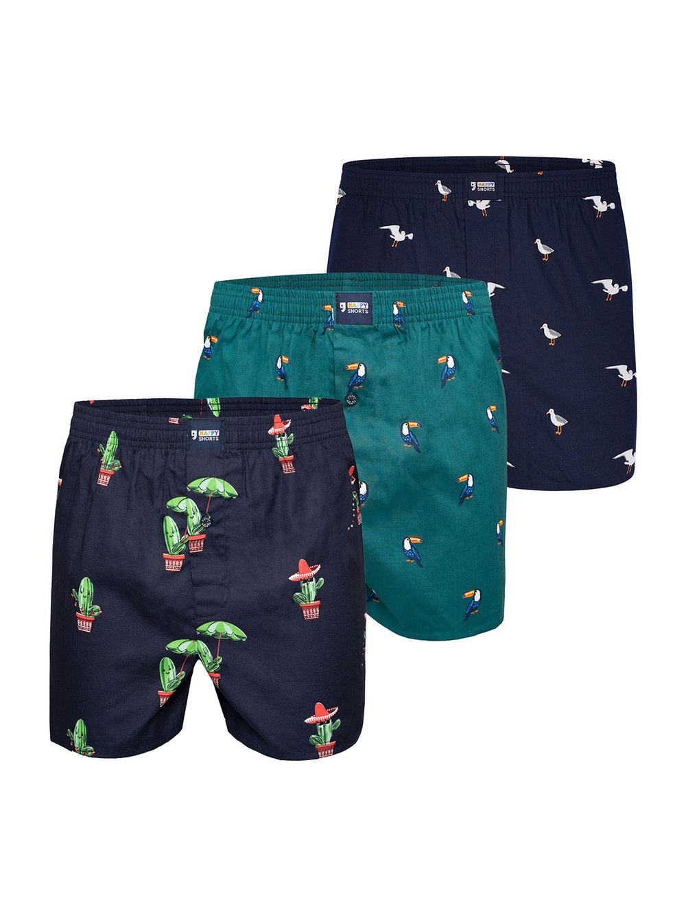 HAPPY SHORTS Boxer Herren mehrfarbig, L Image