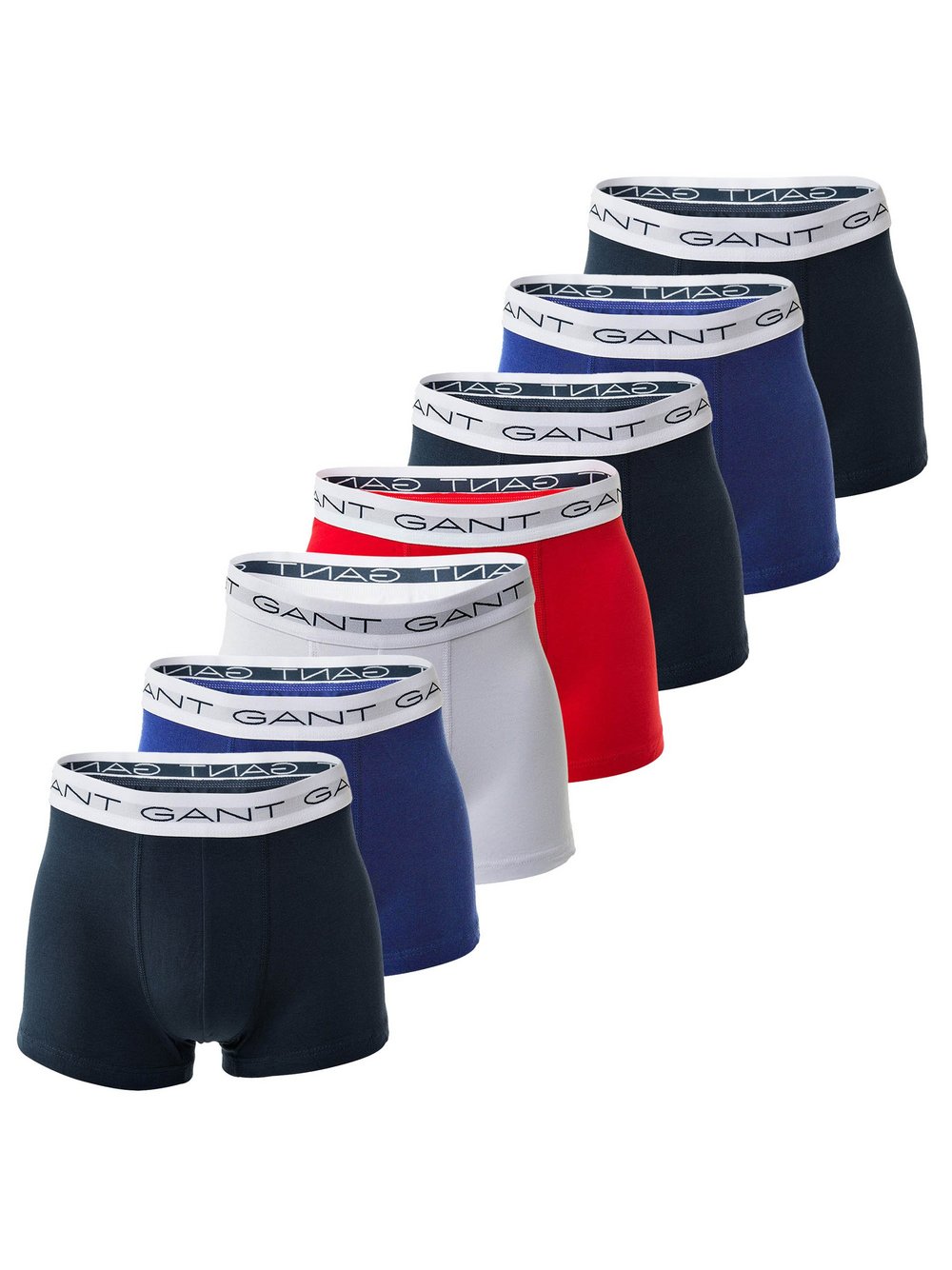 Gant Boxershort 7er Pack Herren mehrfarbig, M Image