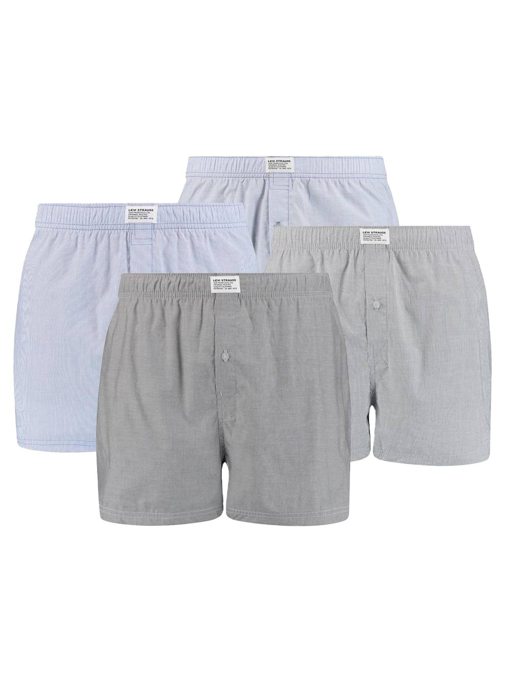 Levi's Web-Boxershorts 4er Pack Herren grau, M Image
