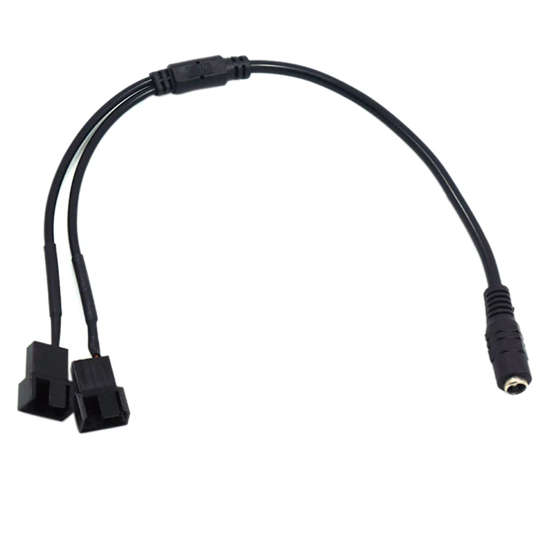 DC 5521 bis 4Pin PWM 4 Pin 2 Weg Computer PC Router Lüfter Netzteil Kabel 12V Computer Gehäuse Lüfter Kabel Image