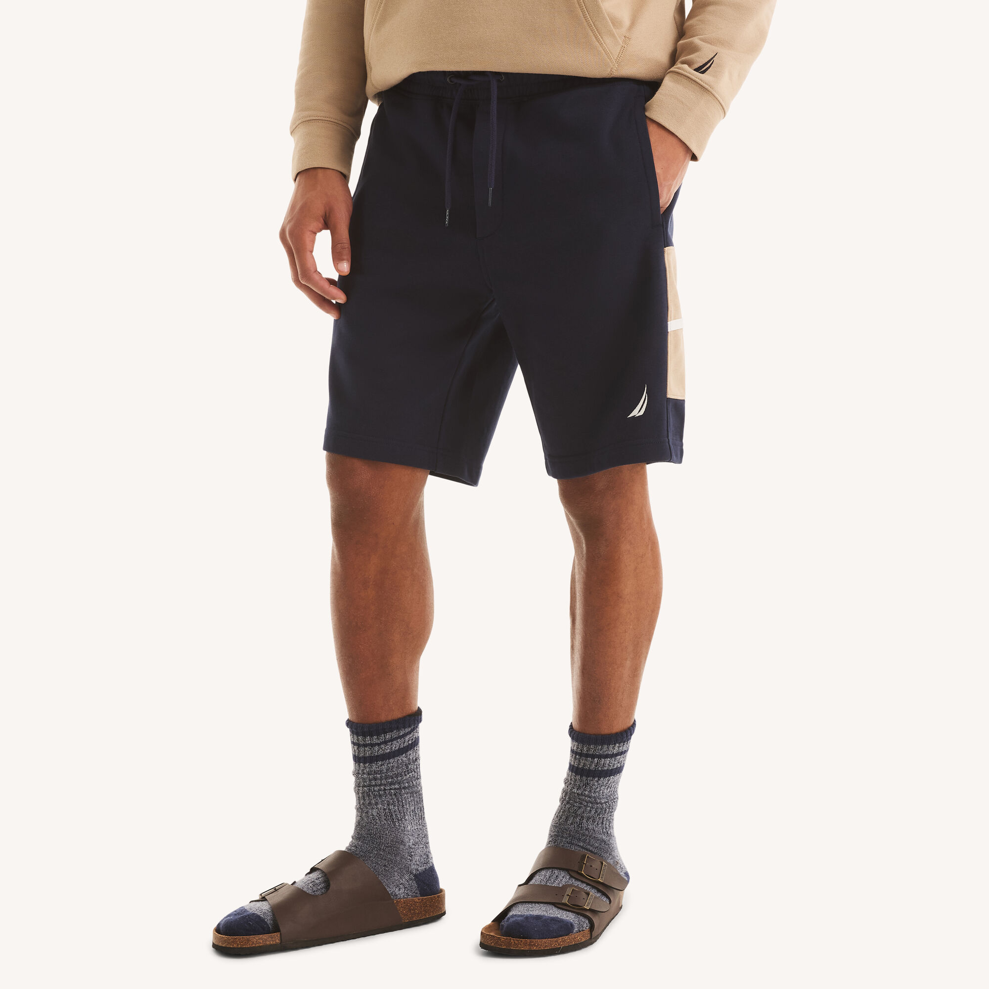 Nautica Men's 9" Panel Short 482 (Stellar Blue Heather), L