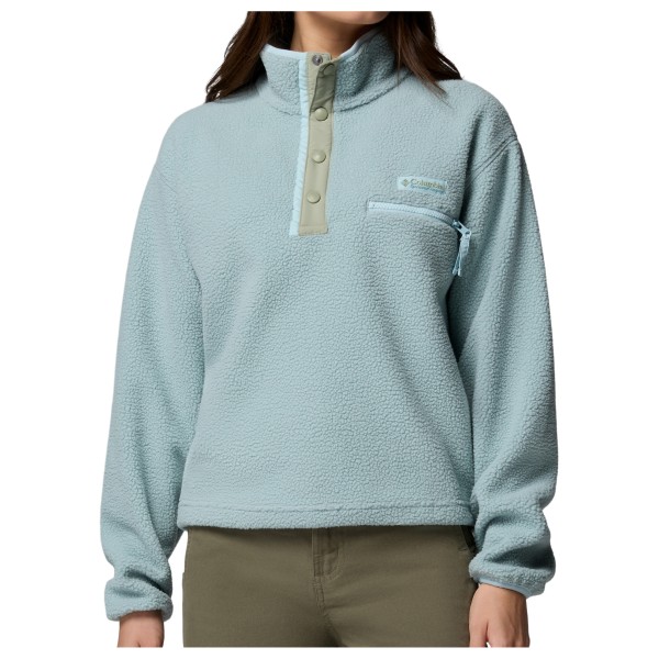 Columbia - Women's Helvetia II Cropped Half Snap Fleece - Fleecepullover Gr S türkis/grau