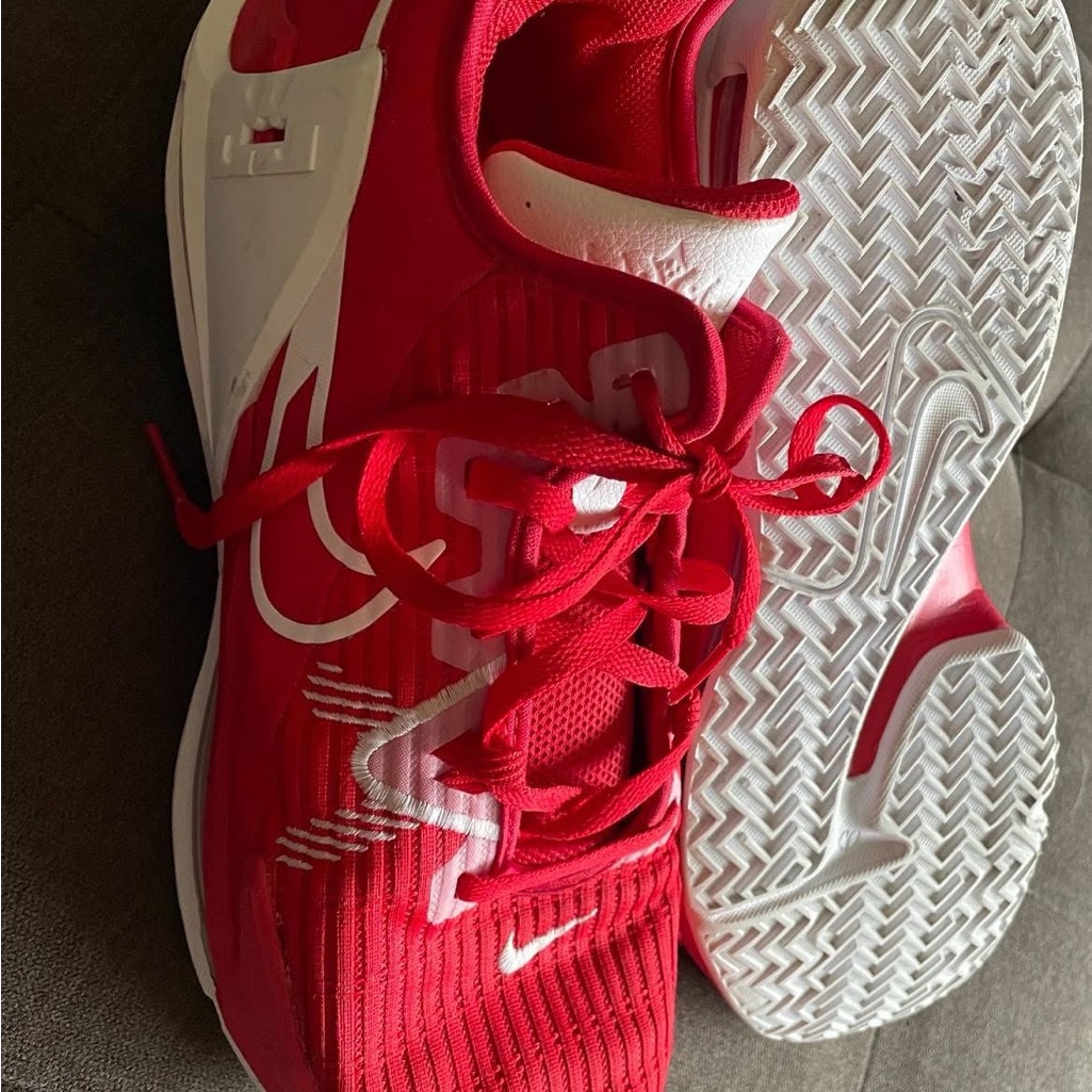 Nike Shoes | Lebron Witness 6 Nike Red And White Athletic Shoes For Basketball | Color: Red/White | Size: 14