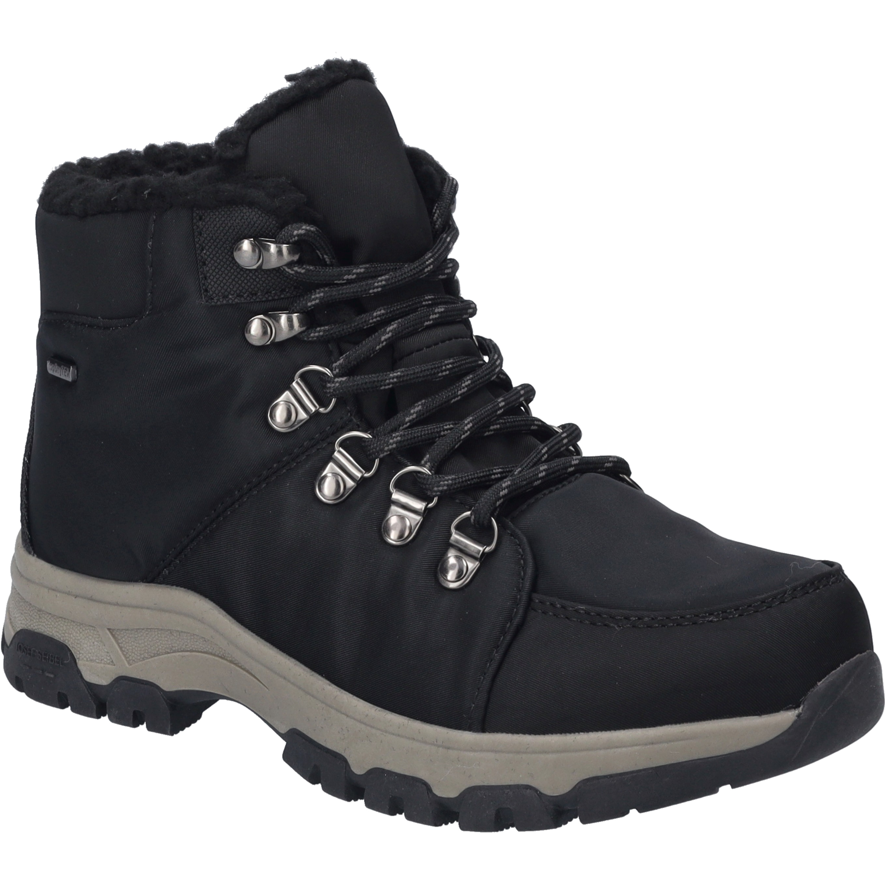 Stiefelette JOSEF SEIBEL "Davos 50, schwarz", Damen, Gr. 38, schwarz, Obermaterial: 100% Synthetik synthetic., Schuhe Stiefelette