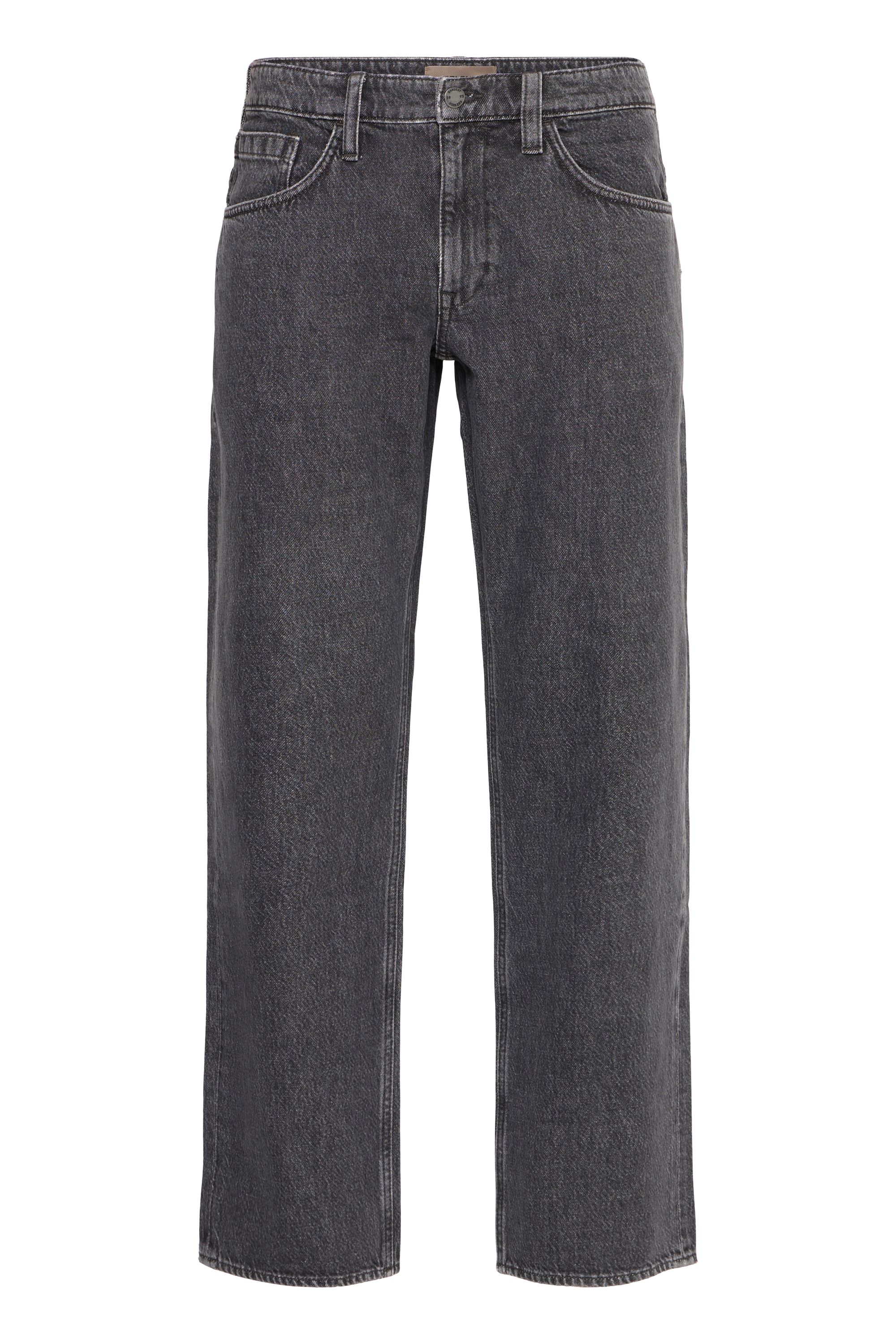 Relax-fit-Jeans BLEND "Relax-fit-Jeans BHFLAKE", Herren, Gr. 27, Länge 34, grau (denim grau), Obermaterial: 100% Baumwolle CO., Jeans