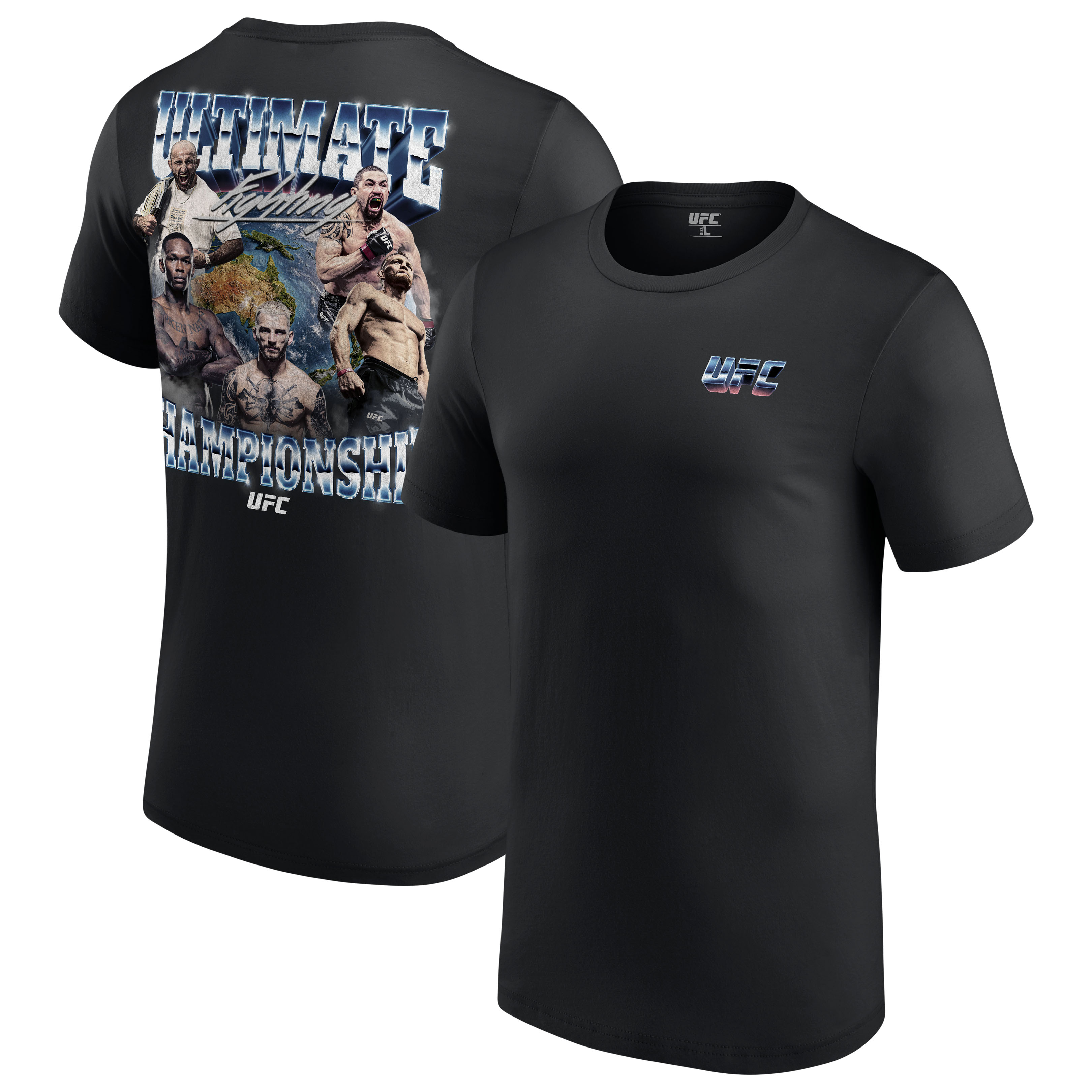 Schwarzes UFC ANZ Quasar Herren-T-Shirt Image