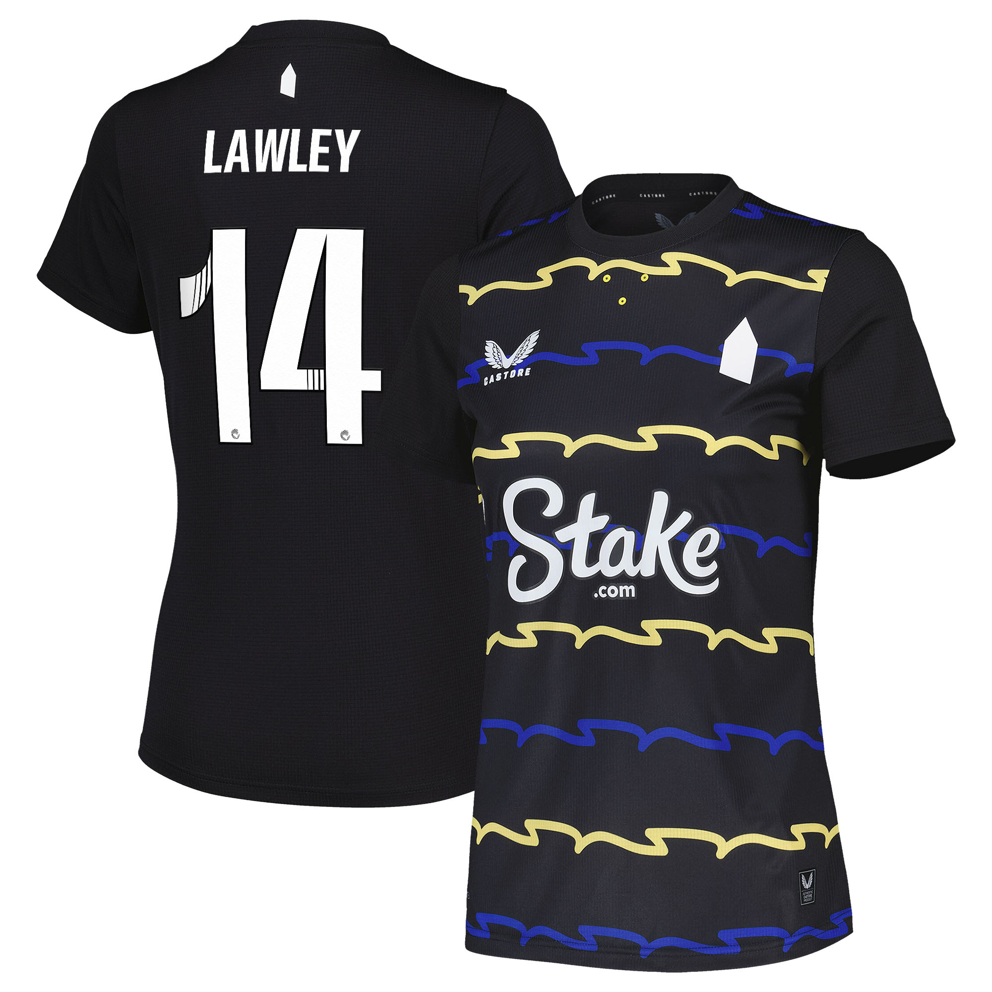 Everton Castore WSL 2025-26 Ausweichtrikot - Damen mit Aufdruck Lawley 14 Image