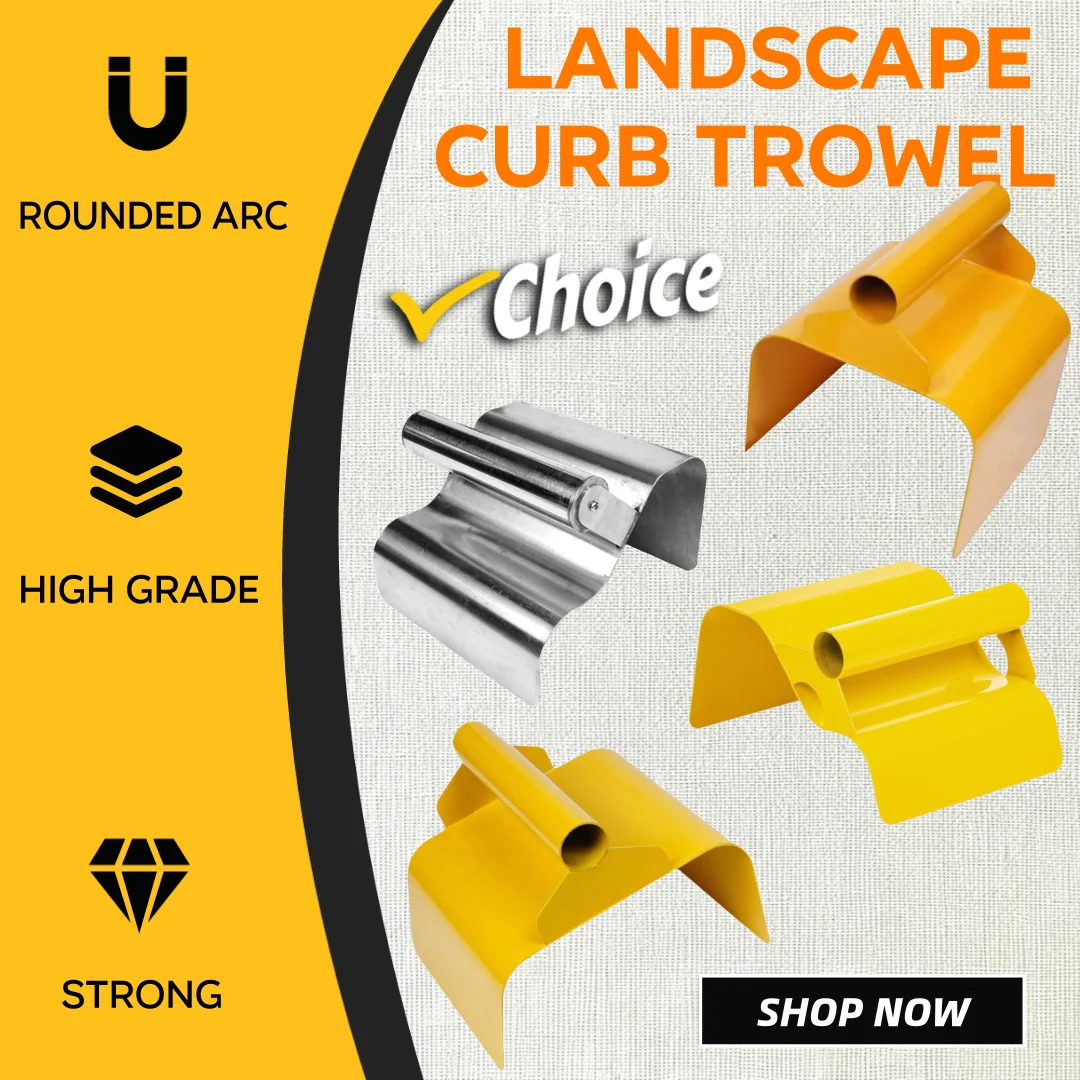 Truelle de paysage, maçonnerie, ciment, jardin, bordure, outil de décoration de la maison, outil de frottement, bricolage, outil de moulage de chemins, outil de bordure en béton