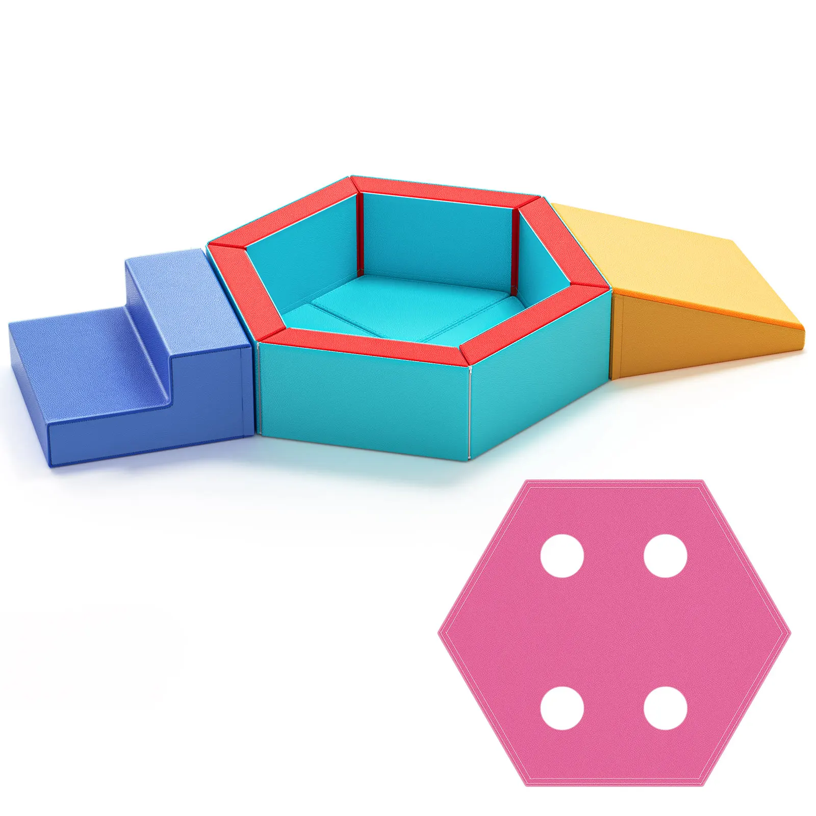 9 pezzi di blocchi di schiuma per bambini, palline, blocchi di arrampicata in schiuma morbida per i più piccoli, set da gioco morbido per bambini, giocattoli da arrampicata per interni