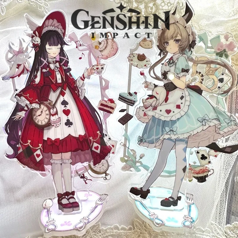 Spiel Genshin Impact Sandrone Marionette Columbina Moon Maiden Cosplay Stehende Platte Kawaii Acryl Figur Ständer Zubehör Requisiten Image