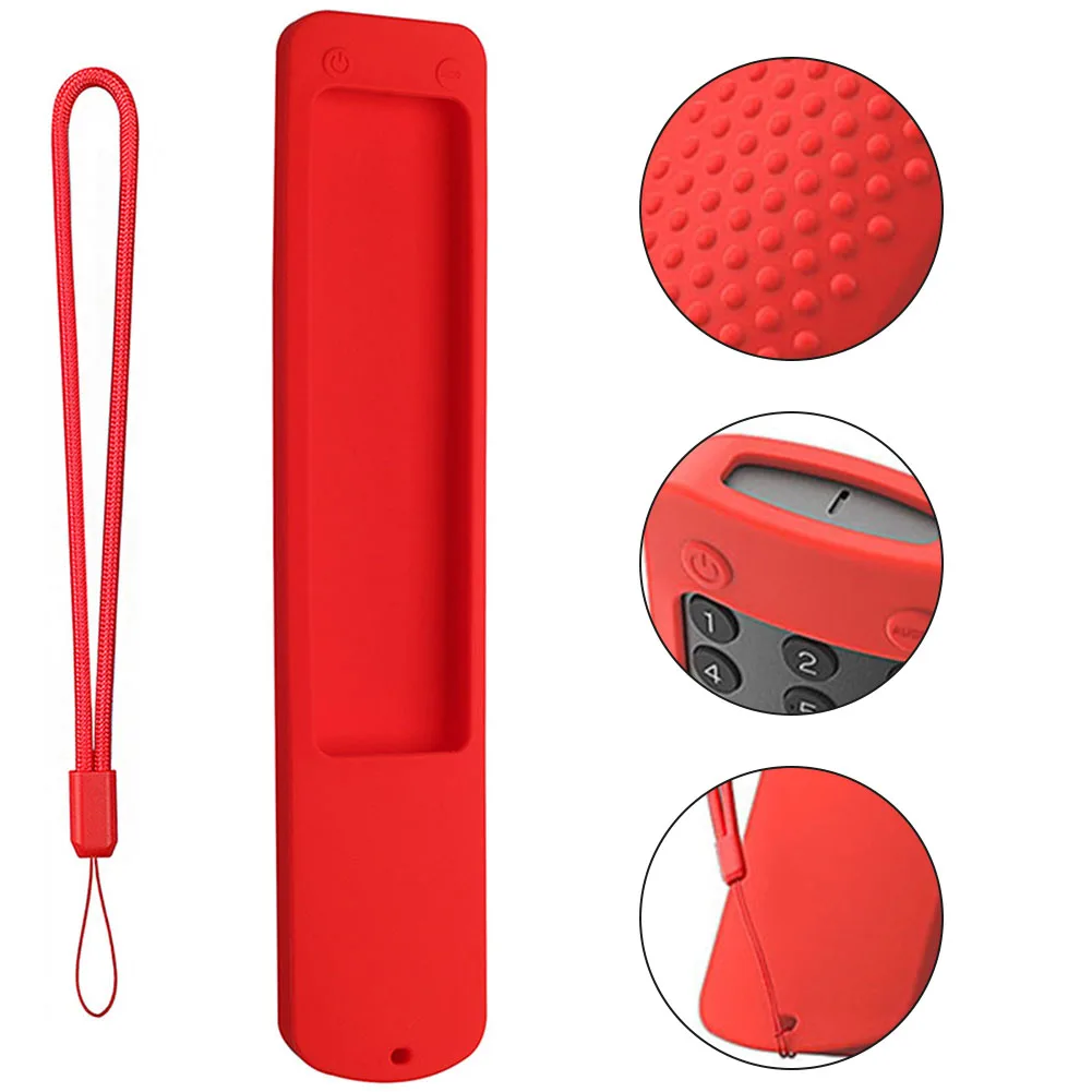 Silikonhülle für Xiaomi Ultra HD 4K QLED TV Q2 50" 55" 65" Schutzhülle Anti-Drop-Schutzhülle mit Anti-Verlust-Lanyard Image