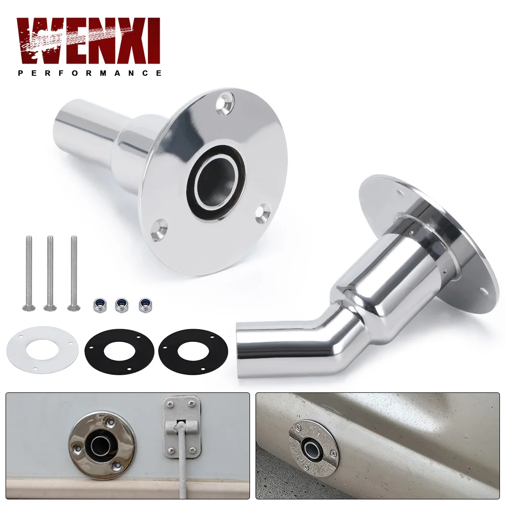 Edelstahl 316, durch Rumpf, Auspuffhaut, Fitting, Rohr, Rohr, Buchse, Hardware, Teil der Luft, Diesel, Heizung, für Boot, Marine, Auto, LKW Image