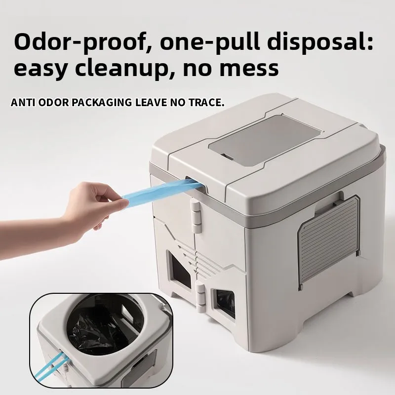 Neue Faltbare Toilette, Fahrzeugmontierbare Notfall-Camping-Toilette, Tragbarer Geruchsdichter Outdoor-Toilettensitz für Erwachsene