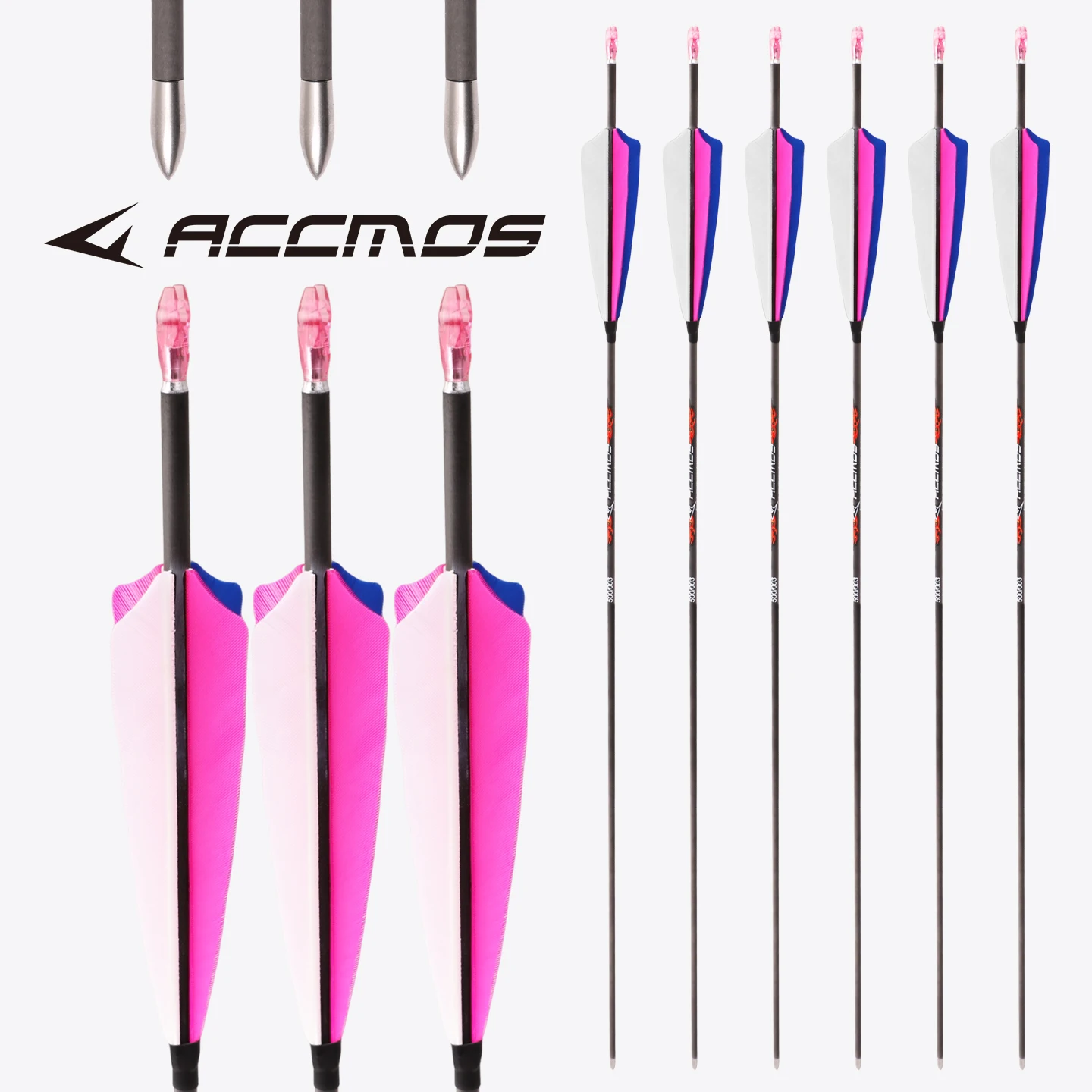 6/12/stücke Carbon Pfeil ID 4,2mm Spine 300-1800 schaftlänge 32 in 4 türkei Feder Bogenschießen Recurve Compound Bogen Schießen Jagd Image