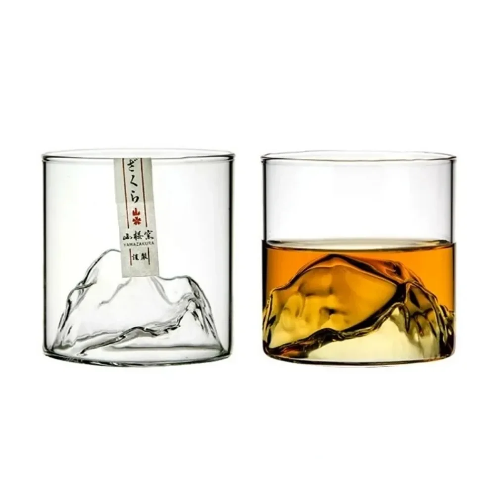 5 Unzen 3D Guanshan Whisky-Gläser-Set Transparentes Kristallglas Geeignet für Whisky Cognac Cocktail Eiswein Image