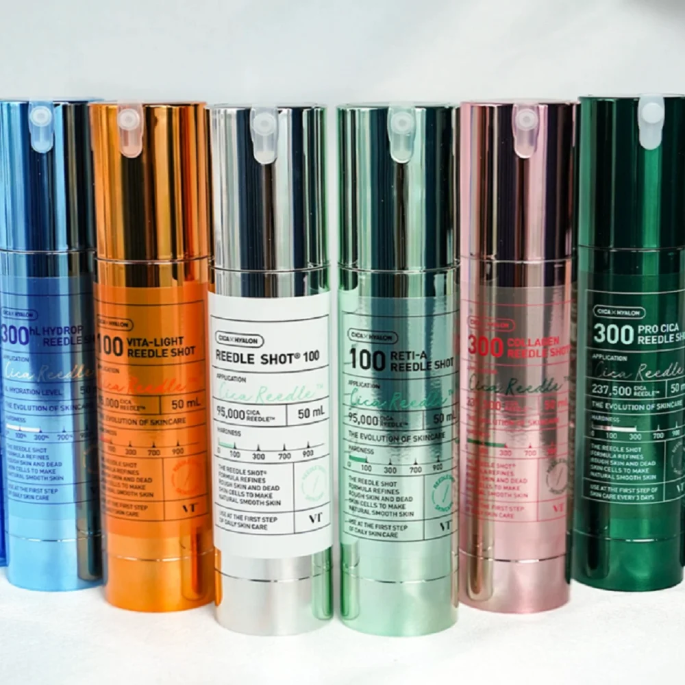 VT Koreanische Mikronadel-Kollagen-Essenz - 100/300 Vita-Light Reedle Shot, Feuchtigkeitsspendend, Verbessert Raue Textur, Anti-Aging Image