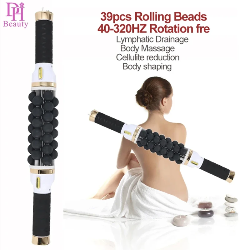 40W Elektrische Roller Für Muskel Körper Entspannende Hochfrequenz Roll Massage Fitness Anti-Cellulite Abnehmen Maschine Für Frauen Image