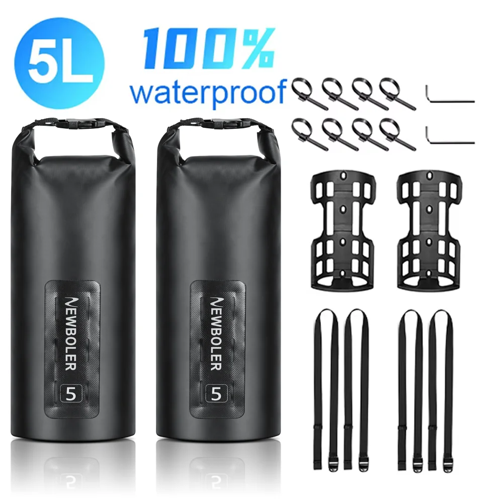 NEWBOLER Tragbare wasserdichte Fahrradgabeltasche 5L Tragbare Fahrradtasche Elektroroller-Tasche Fahrrad-Fronttasche Fahrrad-Gabeltasche Image