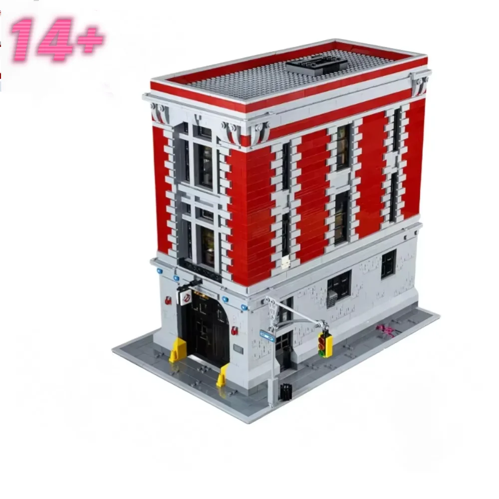 Auf Lager 75827 Ghostbusters Feuerwehrhaus 16001 83001 Hauptquartier Bausteine für Kinder Weihnachts- und Geburtstagsgeschenke Image