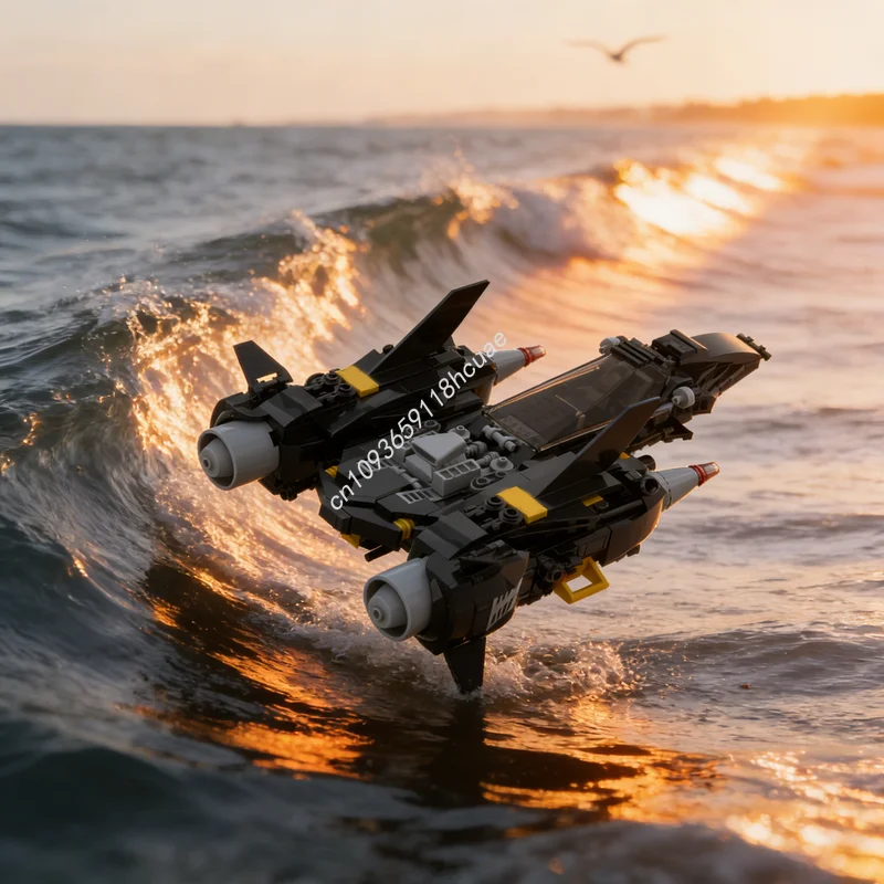 469-teiliges MOC Space Vortex III Starfighter Modellbausatz Spielzeug Konstruktion Weihnachtsgeschenkidee Kreative Bildungsbausteine Image