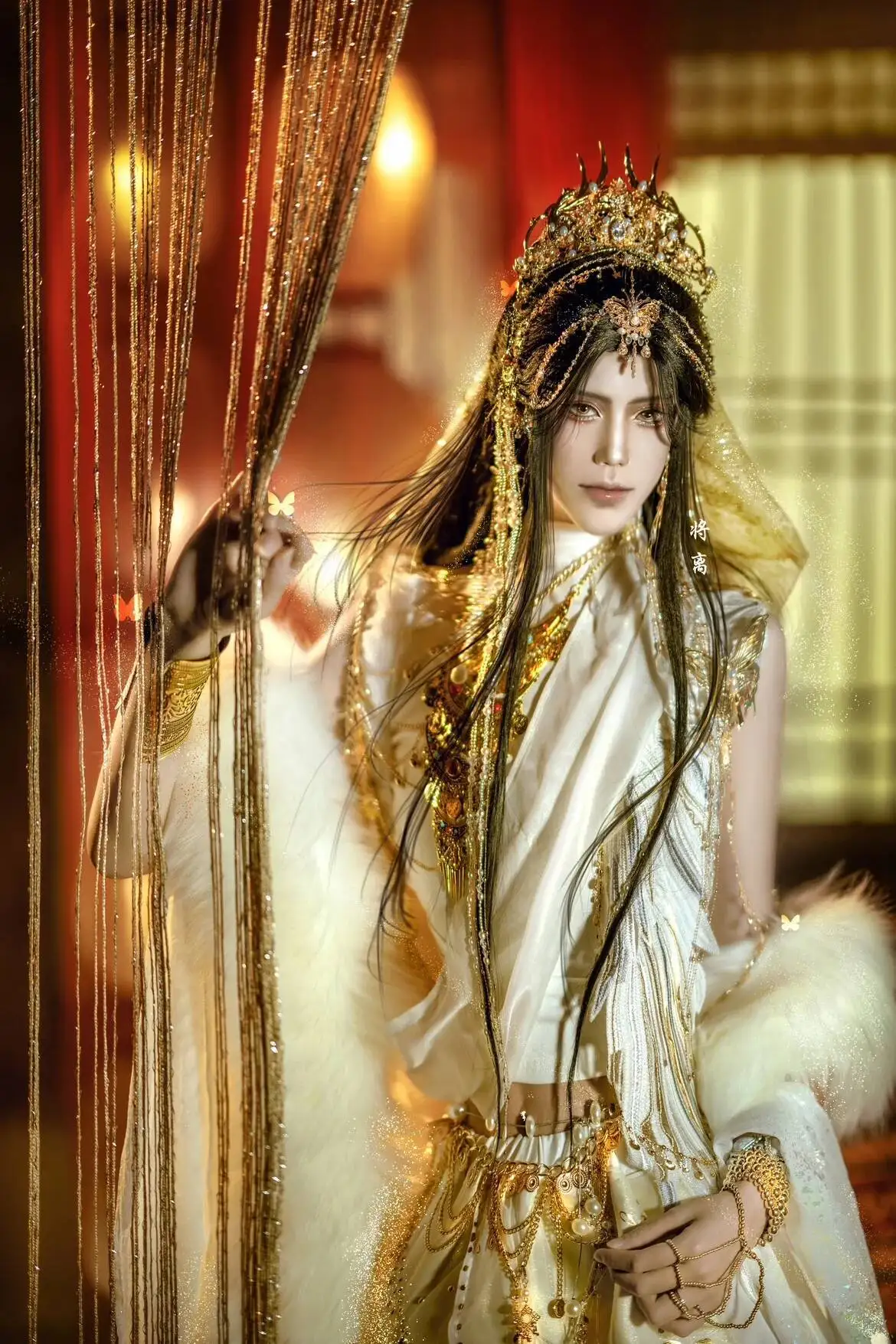 Anime Segen Offizielles Xie Heaven Lian Cosplay Kostüm Tian Guan Ci Fu Cosplay Xielian Hut Prop Weiß Hanfu Halloween Image