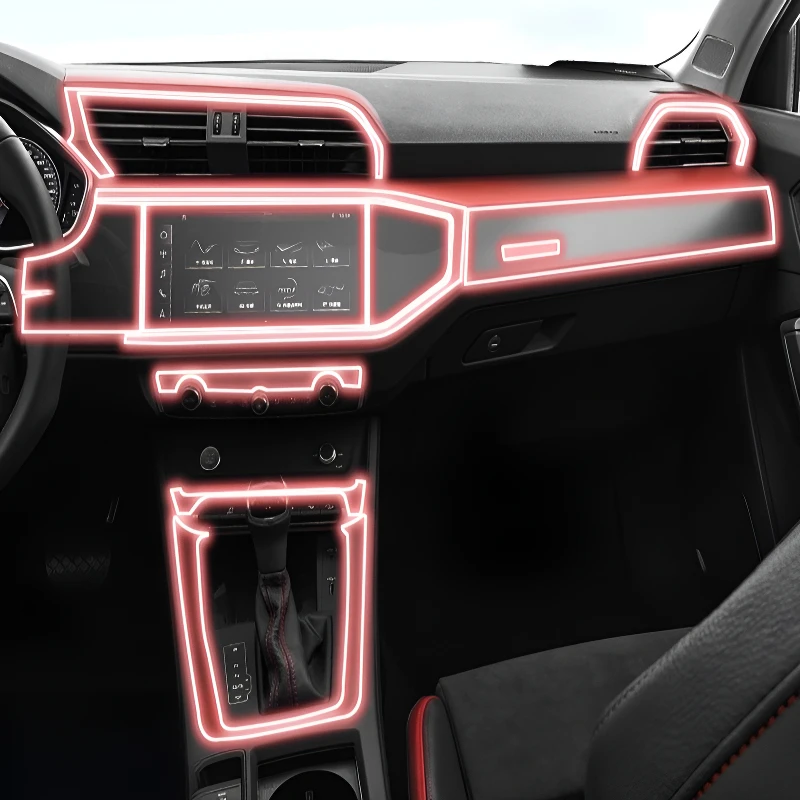 FÜR Audi Q3 Sportback 2020-2025 Dashboard Multimedia Navigation Transparente Anti-Scratch Schutz Film Modifikation für Image