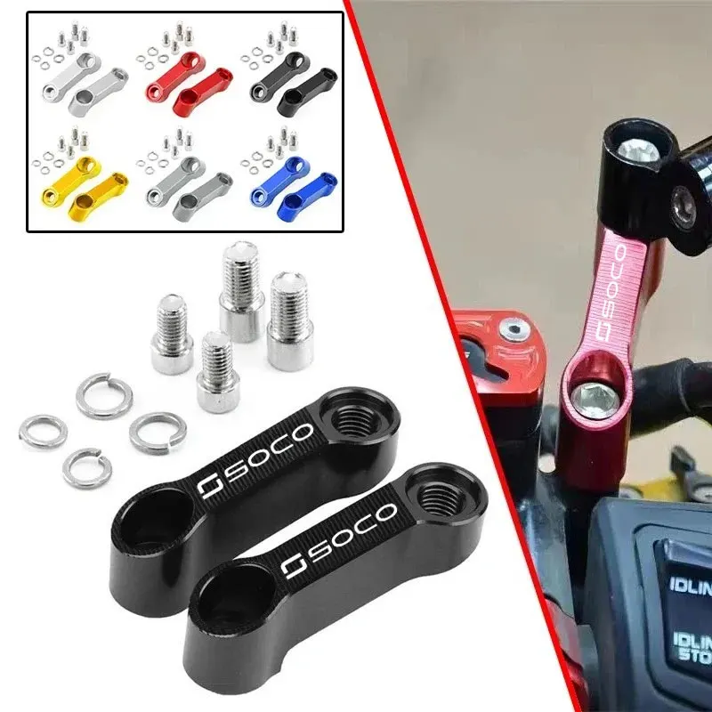 Für Super Soco CPx CUmini CUx TC 50 Wanderer TCMax Motorrad-Spiegel Erhöhungshalterung Zubehör Image