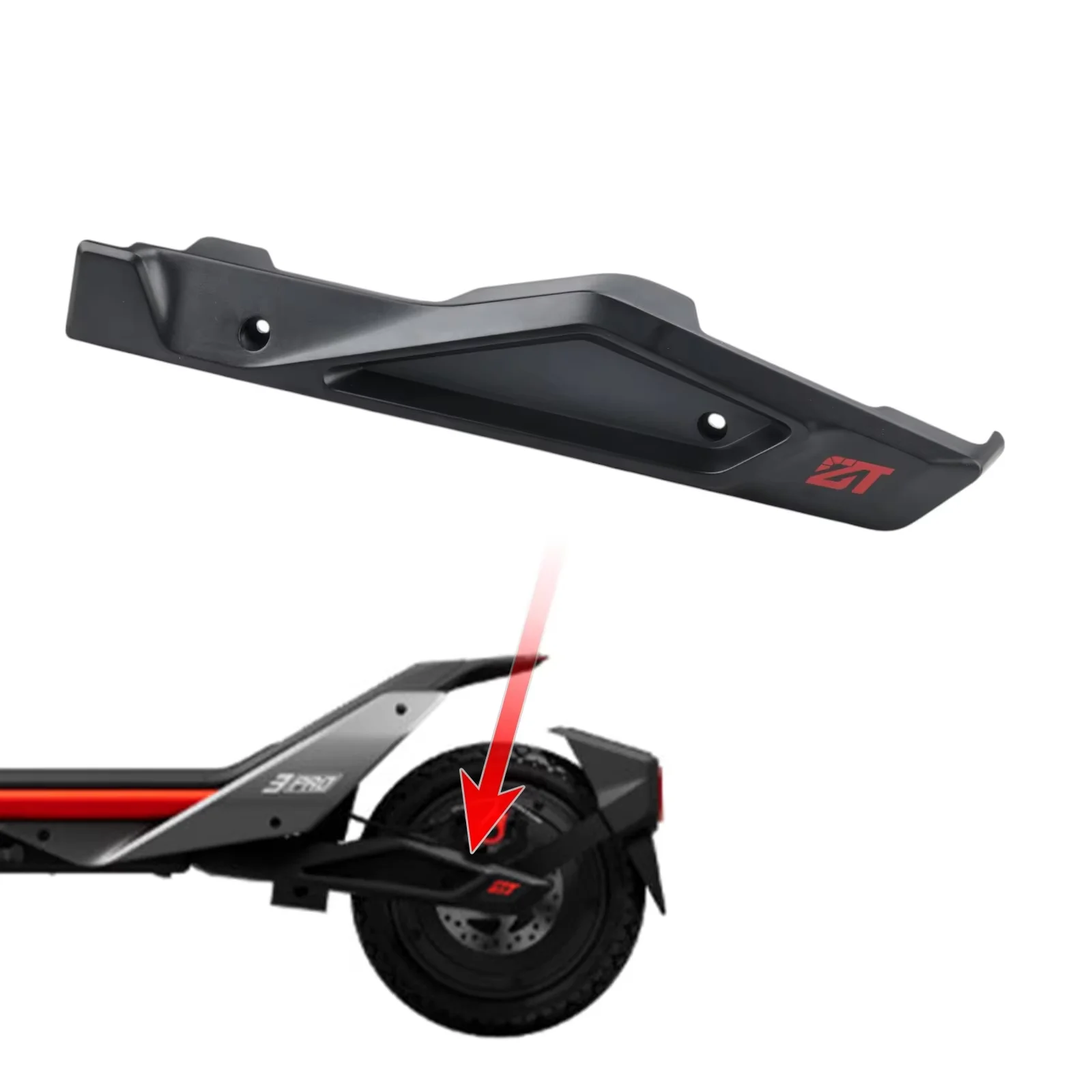 Schutzabdeckung für die Hinterradgabel, Schutzgehäuse für Ninebot ZT3 Pro Elektroroller, Radzubehörteile Image