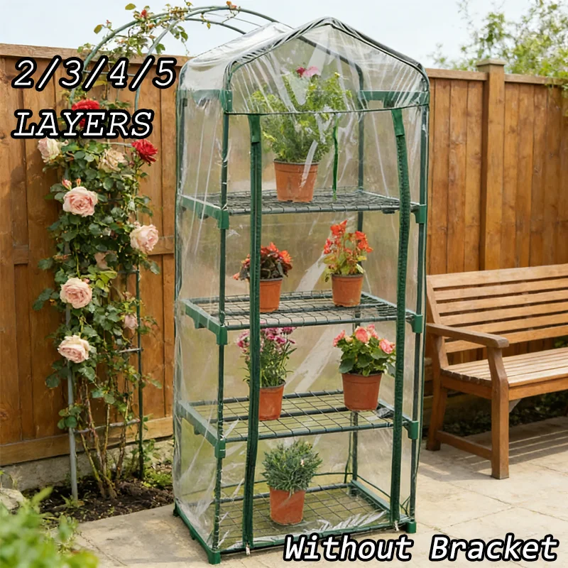 PVC-Gartenabdeckung & Wärmeschutz-Überdachung Transparenter Isolierter Pflanzenwärmer für Balkon und Terrasse Regenfeste Kälteschutzabdeckung Image