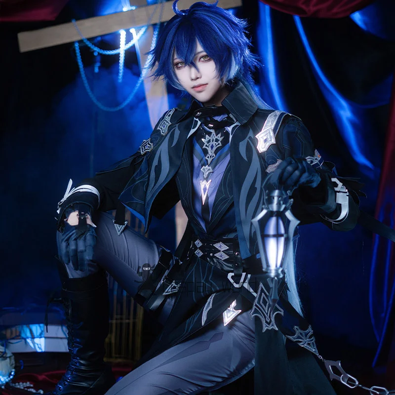 Genshin Impact Spiel Kyryll Chudomirovich Flins Cosplay Kostüm Shadowy Lights Uniform Halloween Party Karneval RolePaly Outfits Image