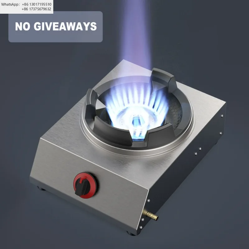 Küche Gas Kochfeld Kochfeld Einzel Gasherd Haushalt Edelstahl Kommerziellen Gasherd Encimera Cocina Image